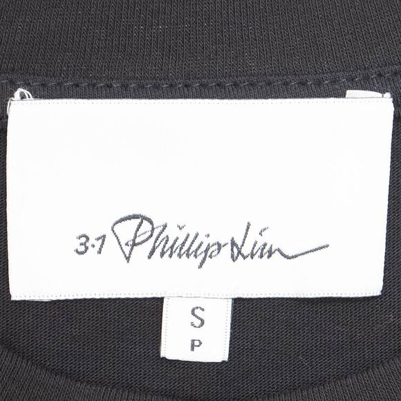3.1 Phillip Lim Black Boxy Short Sleeve T-Shirt Size Small - Picture 5 of 8